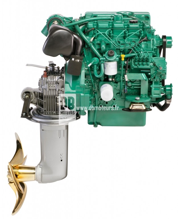 moteur marin volvo penta d2-75 avec saildrive2