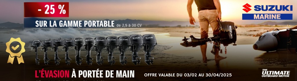 Promotion sur la gamme moteurs Suzuki Hors-bord