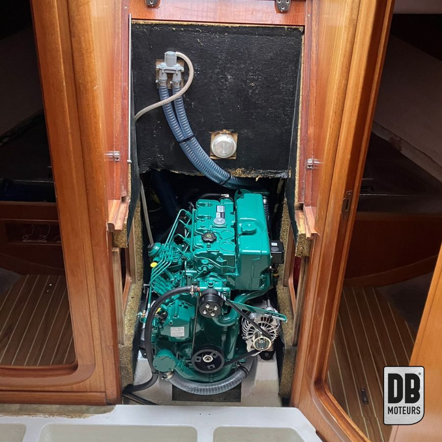 Mise en service du nouveau moteur marin D2-50 sur un voilier Dufour
