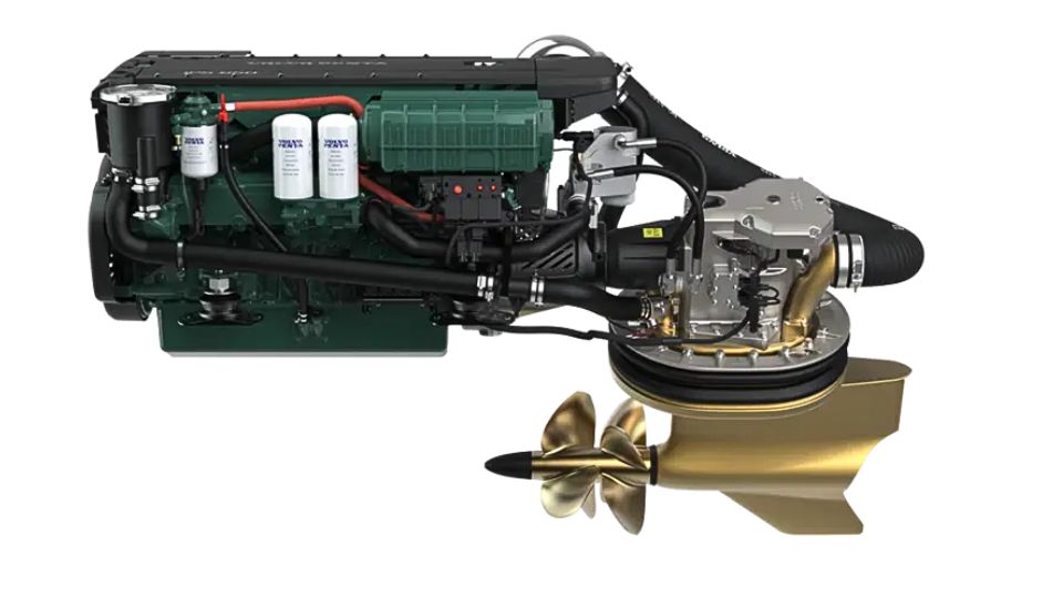Un moteur Volvo Penta D8 IPS