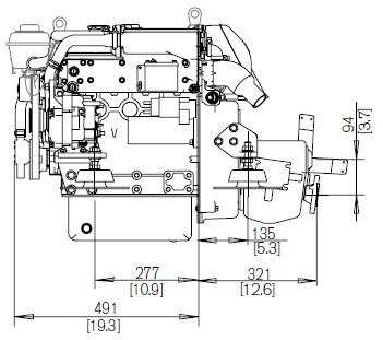 schema volvo penta D2-40 moteur marin