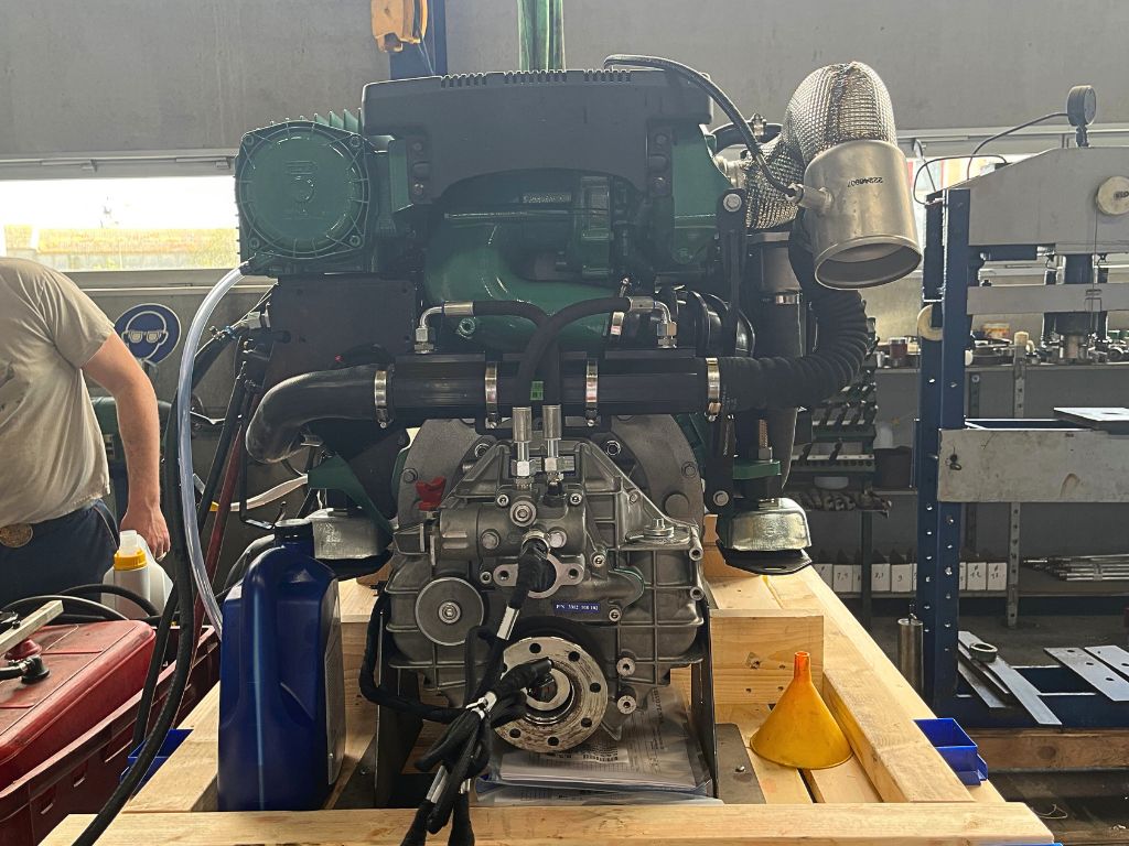 Essais validés pour mise en service moteur Volvo Penta D4