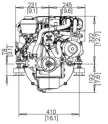 schemas moteur D1-13 dimensions installation