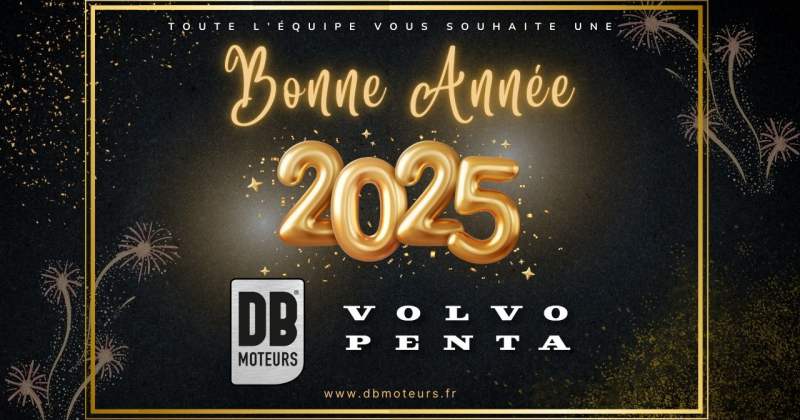 Bonne année 2025 de la part de DB Moteurs Volvo Penta Center